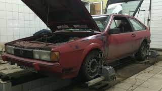 vw scirocco mk2 air suspension test [upl. by Naji946]