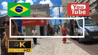 🇧🇷 Street Walk Aracaju  Brazil  4K [upl. by Clapp]