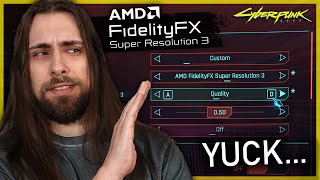 AMD FSR 3 Frame Generation FINALLY arrives to Cyberpunk 2077 But it sucks [upl. by Devitt]