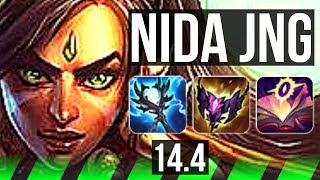 NIDA vs HECA JNG  Rank 5 Nida Legendary 17312  TR Challenger  144 [upl. by Atinomar]