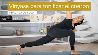 Vinyasa yoga para tonificar el cuerpo sin impacto 45 min [upl. by Nodababus]