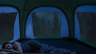 Solo Camping in Rain  Rain on Tent Sounds for Sleeping  Fall Asleep Study Calm Your Mind [upl. by Lehcin]