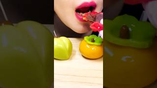 ASMR 쫜득 화과자🍓🍊🍏 LIPS MUKBANG 입술 먹방 eating sounds [upl. by Asen]