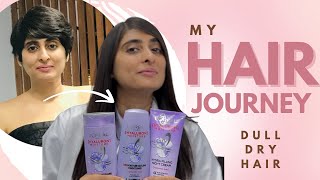 My hair journey  Dull dry hair Hyaluronic acid for hair L’Oreal Paris Hyaluron Moisture Range [upl. by Uzzia]