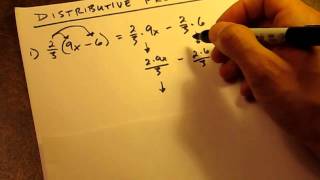 How To  Distributive Property Fractions [upl. by Nioe]