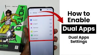 How to Enable Dual Apps In Infinix Hot 40  Dual App Settings [upl. by Debbie]