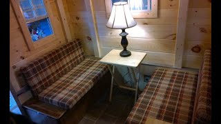 Pop Up Camper to Hardside Conversion  Part 12  Bench Seats amp A Fireplace [upl. by Annoyed]