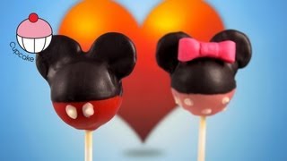 Mickey Mouse Cakepops Learn How To Make Mickey Cake pops  A Cupcake Addiction Tutorial [upl. by Anovahs]