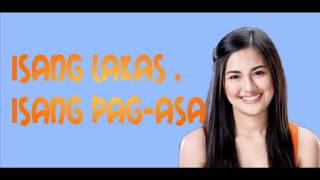 Pagbangon  Julie Anne San Jose Lyrics  Picture [upl. by Cathe462]