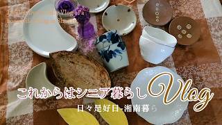 【暮らしのVlog】夫が定年退職を迎えました｜料理 栗原はるみさんのタルトタタン・タサン志麻さんのオーブンBBQ｜秋に使いたい器【字幕】 [upl. by Gorges160]