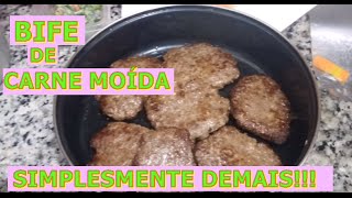 Aprenda como fazer um ótimo bife de carne moida [upl. by Namrehs]