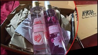 Nykaa Unboxing  Nykaa wanderlust Japanese Cherry blossom amp Country Rose body mist review nykaa [upl. by Ennyleuqcaj]