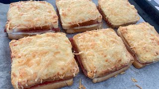 CROQUE MONSIEUR gourmand FACILE et RAPIDE avec recette Béchamel [upl. by Annaes564]