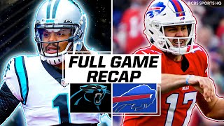 Panthers vs Bills Josh Allen throws for 3 TD in big win  CBS Sports HQ [upl. by Ylla]