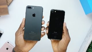 iPhone 7 Unboxing Jet Black vs Matte Black [upl. by Hedve]