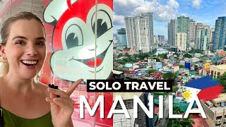 SOLO TRAVEL TO THE PHILIPPINES  First Impressions of Manila [upl. by Rimaa]