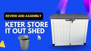 Keter Store it Out Max XL Trash Can Storage  Review and How to Assemble [upl. by Ahsiei506]