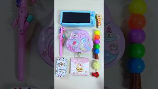 fantastic stationery items LED board pencil box piggy bank pencil sharpener stationey unboxing [upl. by Niabi]