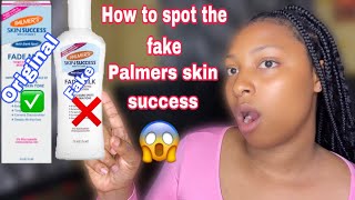 HOW TO DIFFERENTIATE BTW THE FAKE AND ORIGINAL PALMERS SKIN SUCCESS  THIS IS WHY IT MAKES YOU DARK [upl. by Stila138]