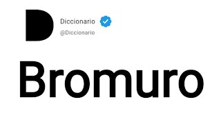 Bromuro Significado En Español [upl. by Yema]