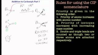 Addition to carbonyls part 1 A Chemistry Tutorial [upl. by Acey]