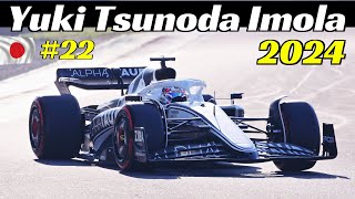 Yuki Tsunoda Training Day with AlphaTauri AT03 2022 at Imola Circuit  January 23 2024  字幕付きの動画 [upl. by Stoneham724]