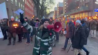 Reportage Manifestationen mot SVT lördag 3 februari i Stockholm [upl. by Blynn]