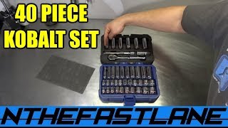 40 Piece Kobalt Ratchet Set Review [upl. by Llenwahs78]