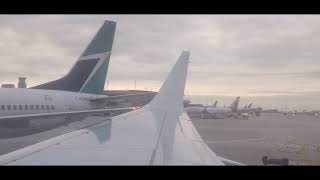 Flair Airlines F81614 YYZJFK Airport Boarding Pushback Start up and Takeoff from Toronto Pearson [upl. by Canon]