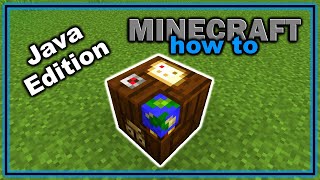 How to Craft and Use a Cartography Table Java Edition  Easy Minecraft Tutorial [upl. by Einaffyt]