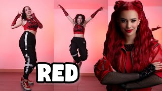 RED ❤️ Descendants 👑 Tutorial Coreografía 🔥paso a paso 🔥 [upl. by Carnahan]