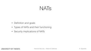 Firewalls and NATs  Conclusion [upl. by Hatti836]