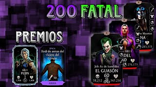 BATALLA 200 RETORCIDA FATAL  FUJIN Y BRUTALITY DE TERMINATROLL  MK Mobile  Rhyel [upl. by Ramona]