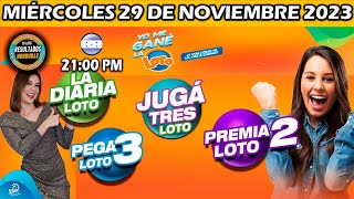 Sorteo 9 PM Loto Honduras La Diaria Pega 3 Premia 2 MIÉRCOLES 29 de noviembre 2023 ✅🥇🔥💰 [upl. by Alilak799]