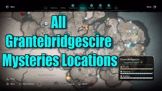 Assassins Creed Valhalla All Grantebridgescire Mysteries Locations guide [upl. by Nyleve]