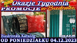 𝐁𝐈𝐄𝐃𝐑𝐎𝐍𝐊𝐀 🐞 Nowa Gazetka Od 04122023  Okazje i promocje tygodnia w Biedronce – Katalog Biedronki [upl. by Deutsch]