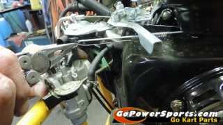 Remove and Replace the carburetor in a TrailMaster Mid XRX and Hammerhead 80T Go Kart [upl. by Ahs]