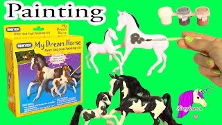 Breyer DIY Mare and Foal My Dream Horse Painting Craft Kit  Honeyheartsc Video [upl. by Cormack]