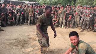 US Marines have a dance off with South Korean Marines [upl. by Ahc]