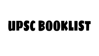 Upsc booklist for prelims [upl. by Garwood882]