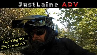 Exploring Gifford Pinchot National Forest on my Honda CRF250L Rally Part 3 I almost crash [upl. by Ellekram]