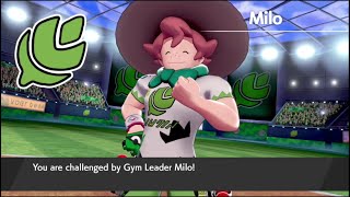 Pokémon SwordShield  Gym Leader 1 Milo [upl. by Ilka]