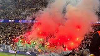 Celtic Fans Brilliant Pyro Display At Borussia Dortmund [upl. by Nassir]