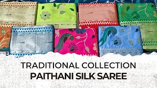 Pure Paithani silk saree  Zari weaving work  Silk Saree At Reasonable Prices  Wedding Collection [upl. by Marucci]