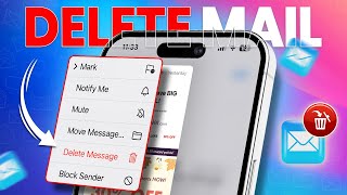 How to Permanently Delete Any Mail on iPhone  Delete Emails from iPhone Forever [upl. by Ylrebmic]