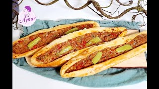 Original Pide Rezept mit Hackfleisch Füllung wie beim türkischen Bäcker [upl. by Judd]