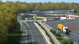 CalaisDuisburg Road  Duisburg City Exit Timelapse [upl. by Edieh867]