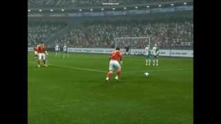 PES 2013 David Beckham Stunning Free Kick Goal [upl. by Jezabelle]