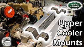 Radiator amp Intercooler Mounts × 4BT Cummins Discovery 29 Land Rover Build [upl. by Neiv62]