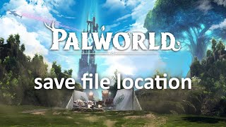 Palworld save file location [upl. by Norrej]